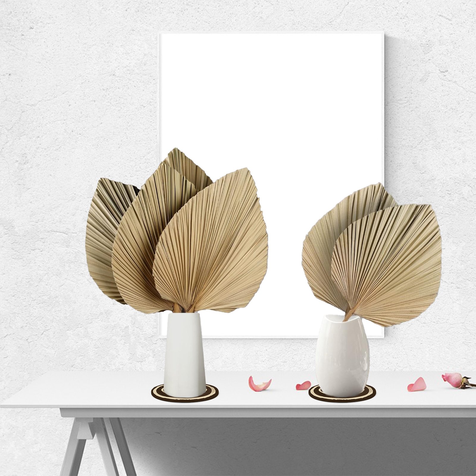 Hot-selling Natural Dried Palm Leaves Decor Boho Palm Fans Tropical Palm Flowers for Wedding House Party Kitchen Decor