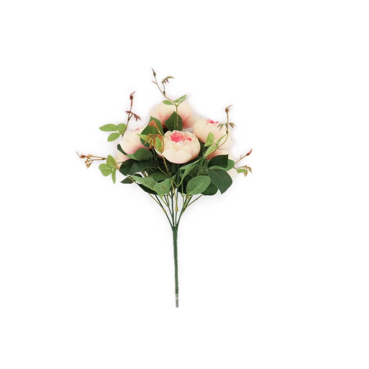 Wedding Bouquet Bridal Romantic Artificial Silk Peony Rose Flower Bouquet For Bride Bridesmaid Holding Flower
