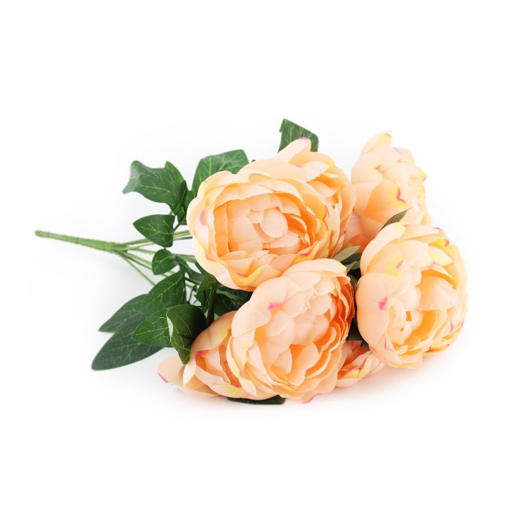 Wedding Bouquet Bridal Romantic Artificial Silk Peony Rose Flower Bouquet For Bride Bridesmaid Holding Flower