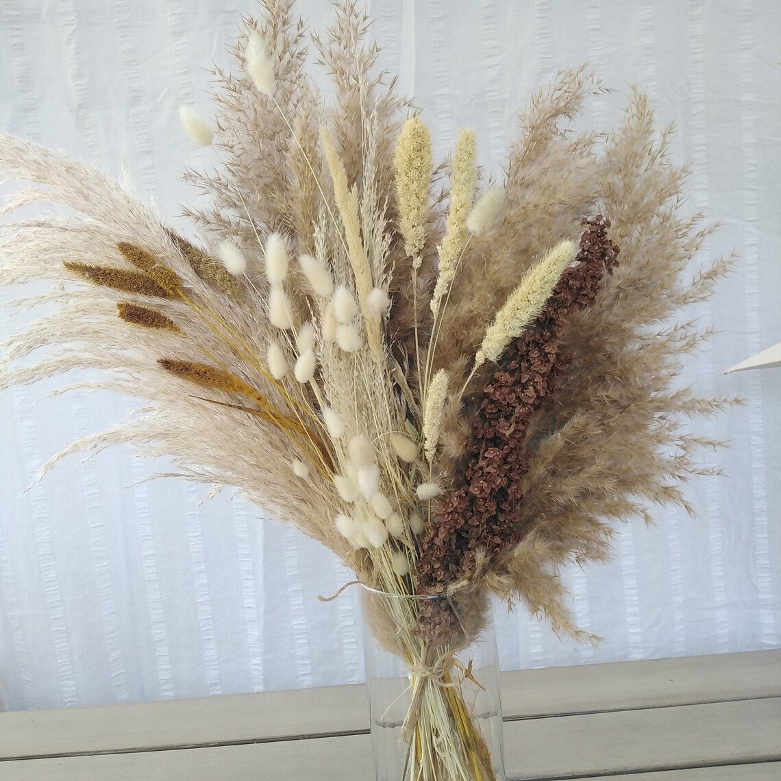 A-mazon Hot Selling Home Wedding Decoration Dried flower Bridal Bouquet Large Mini Natural Dried Flowers Bouquet