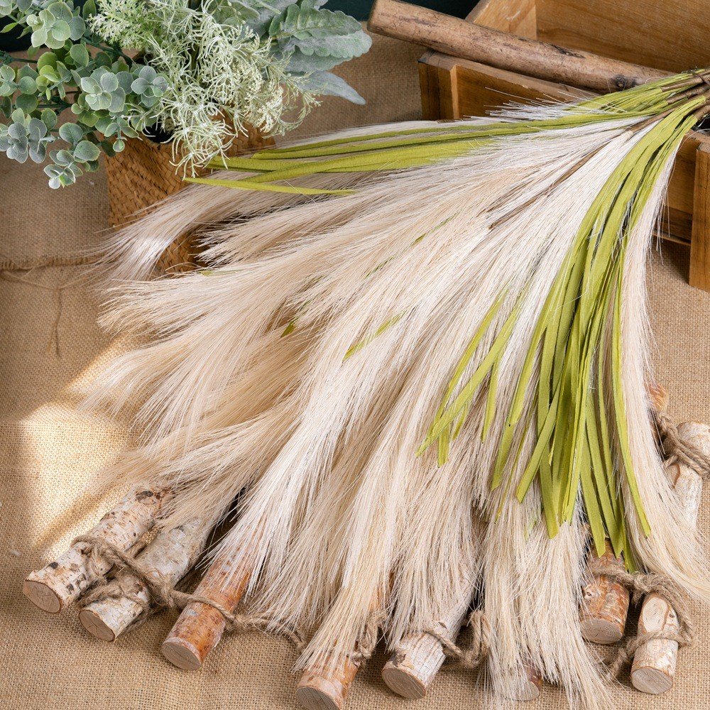 78.5cm Pampas Reed Grass Artificial Flower Home Wedding Party Decorative Flower Factory Holding Flower Not Feather Dried Plants