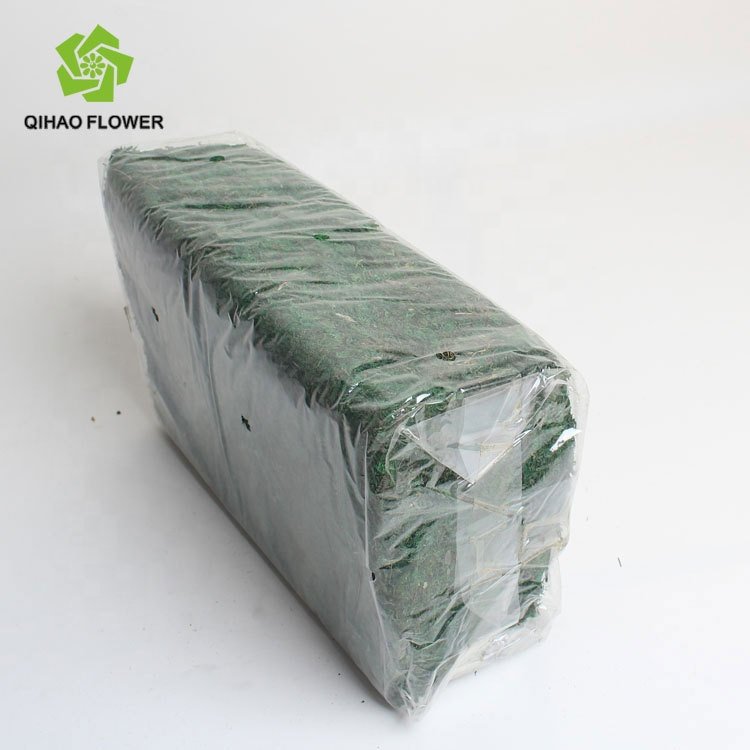 QiHao high quality sponge mud 300g artificial dried green moss for decoration
