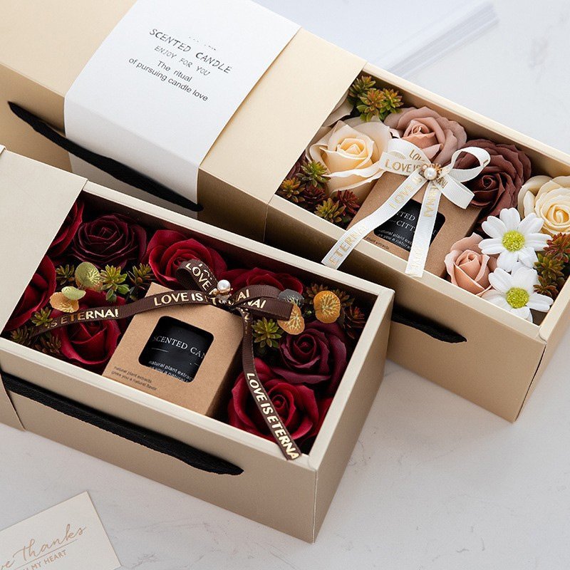 Candle Supplier Luxury Custom Private Label Aroma Aromatherapy Soy Wax Scented Candle Gift Set for Wedding Decoration Gift Box