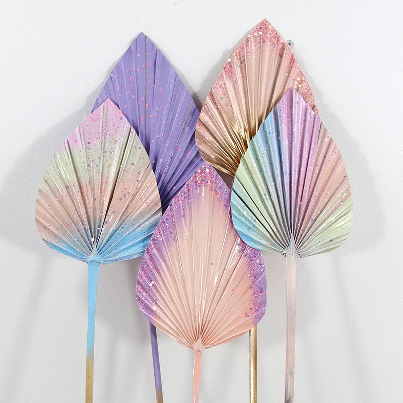 New product ideas 2024 yunnan Colorful Sun palm Dried flower bouquet home decoration wedding decoration