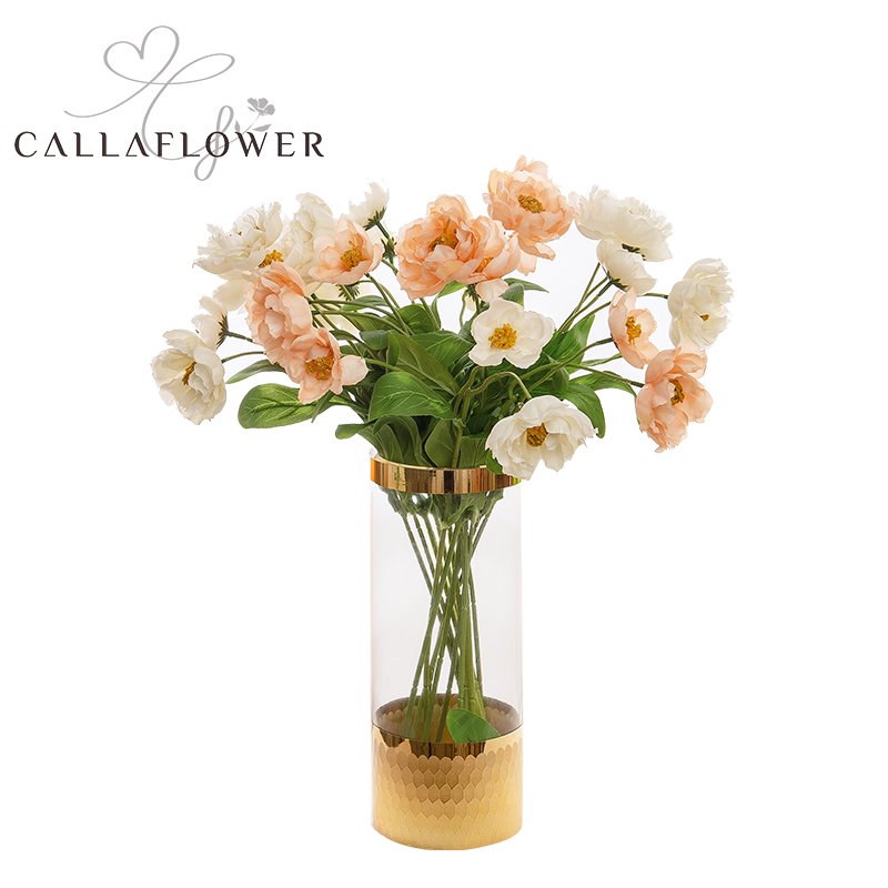 GFE-10A Cheap Artificial Flower Multiple Colors Fabric Poppy Flower For Wedding Supplies