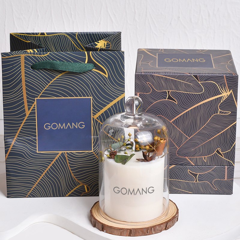Forest Classic New Condition Handmade Home Fragrance Gift Set Dried Flowers Air Freshener Soy Wax Scented Easter Candle Cotton