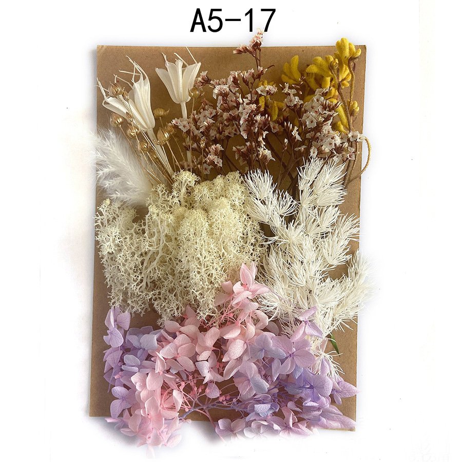 AX-037 Handmade Preserved Baby Breath Dried Hydrangea Real Touch DIY Raw Material Christmas Graduation Easter Photo Frames
