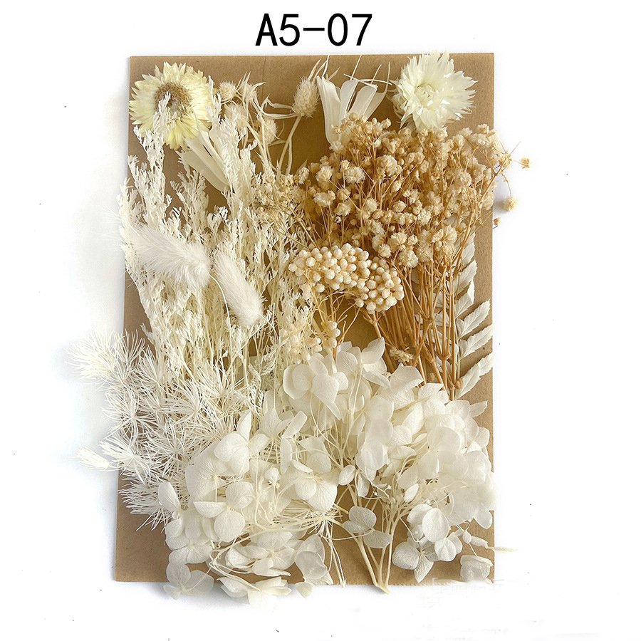 AX-037 Handmade Preserved Baby Breath Dried Hydrangea Real Touch DIY Raw Material Christmas Graduation Easter Photo Frames