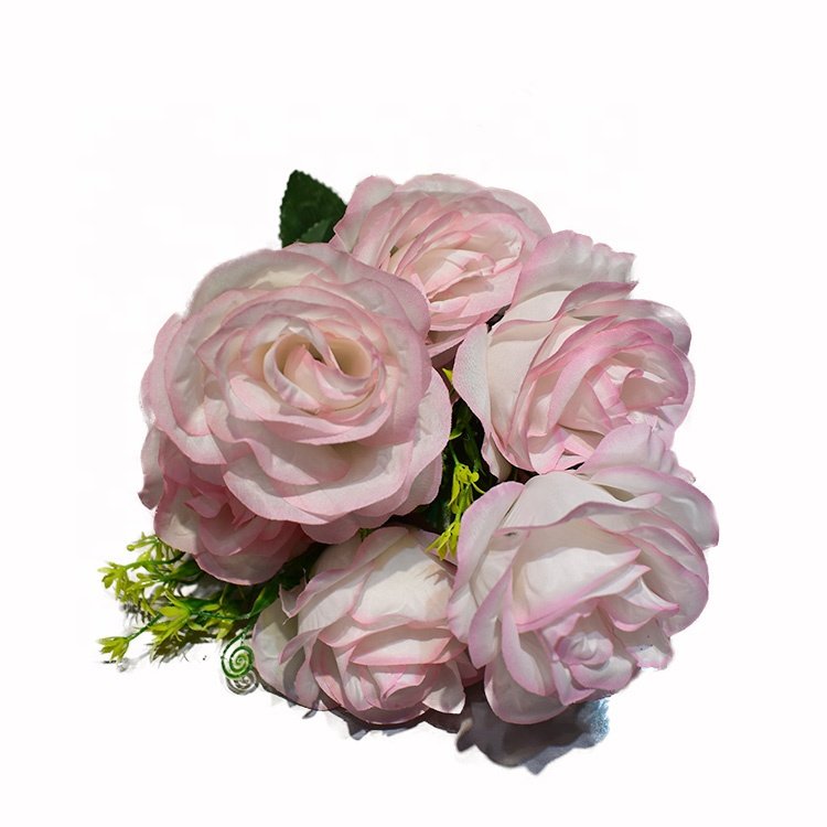 Manyuan Vintage Artificial Peony Silk Flowers Bouquet Dried flowers Pampas Home Wedding Decoration