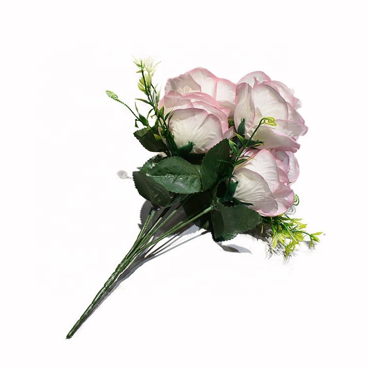 Manyuan Vintage Artificial Peony Silk Flowers Bouquet Dried flowers Pampas Home Wedding Decoration