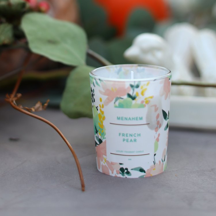 Real Spirituality Aromatherapy Custom Luxury Vegan Dried Flowers Scented Candle Soy Wax Candle for Gift
