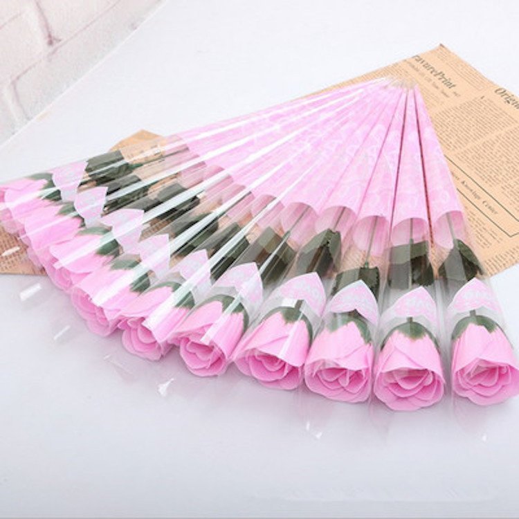 High Quality Decorative Real Touch White Wedding Party Home Decoration Artificial Rose Flowers Christmas Party Gifts