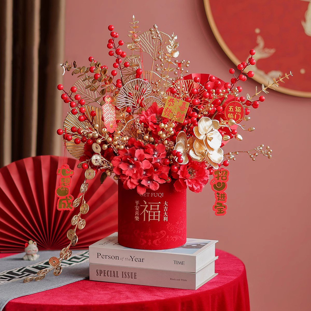 Factory Wholesale Luxury Home Office Decor Flower For 2025 Vietnamese Tet Chinese Spring Festival Lunar New Year's Decor Flower