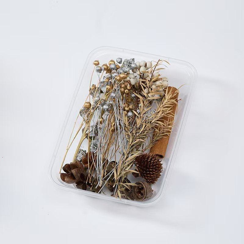 Dried flower dry fruit box cinnamon lemon pine cone DIY material decorative flower natural plant dry flower for Christmas deco