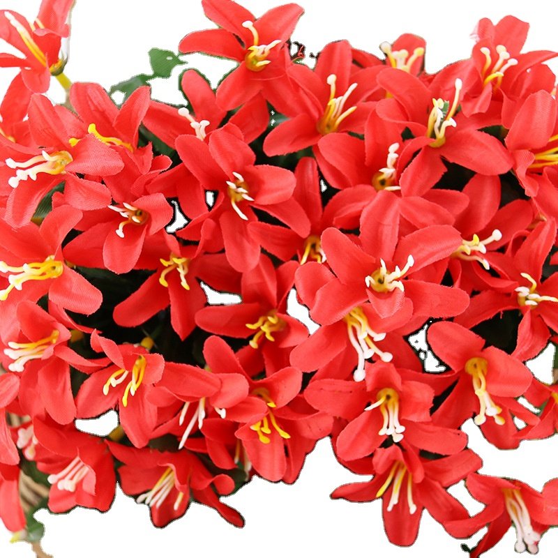 Simulated Lily Wall Hanging Vine Home Decoration Lily Flower Shop Hanging Basket Wall Hanging Wholesale