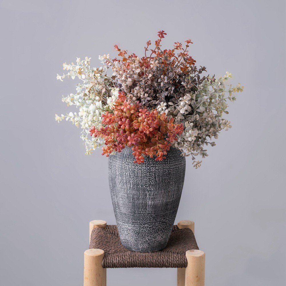 Yumei 38cm Wild Grass Bunch INS Wind Artificial Flower Factory Cross-Border Wedding Wholesale Fake Dried Flowers Home Party