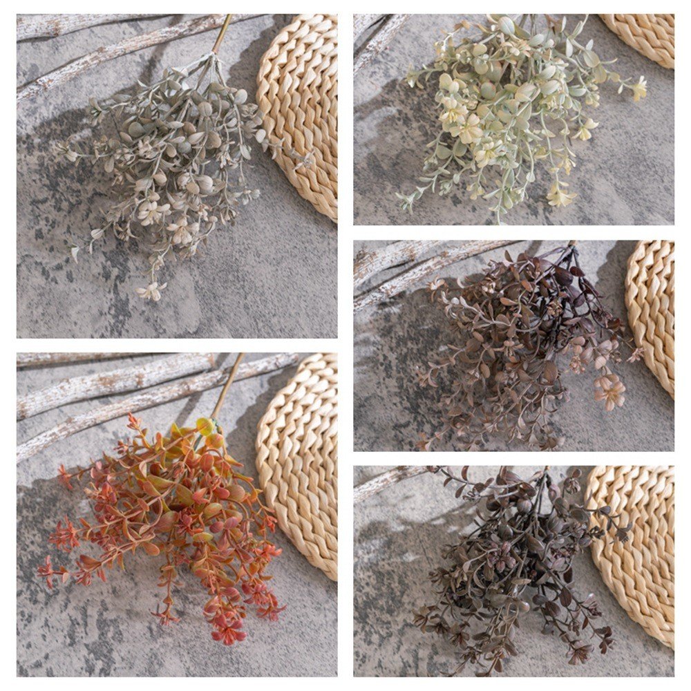 Yumei 38cm Wild Grass Bunch INS Wind Artificial Flower Factory Cross-Border Wedding Wholesale Fake Dried Flowers Home Party