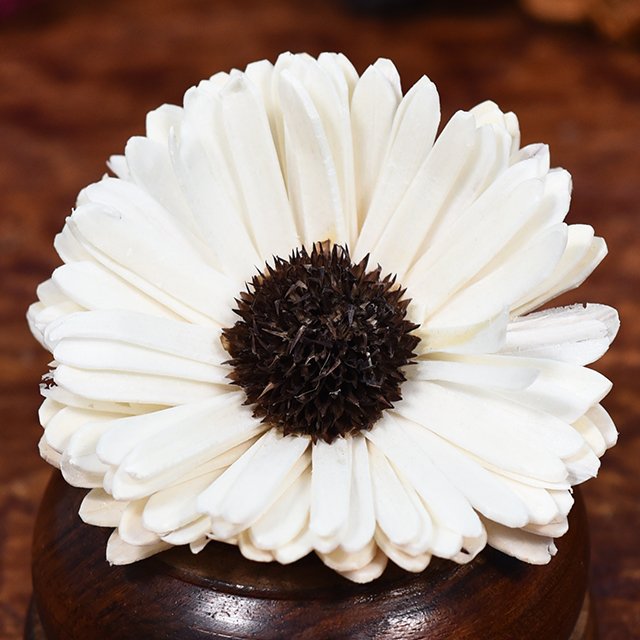Handmade Dried Sola Flowers Custom Size Wood Rattan Materials for DIY Bouquets Western Style Packaged in Bags-Wholesale