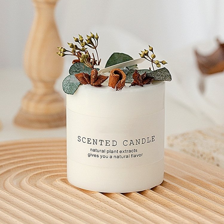 Luxury Soy Wax Birthday Christmas Valentines Day Christmas Holiday Wedding Scented Candle Gift Candle with Dried Flowers