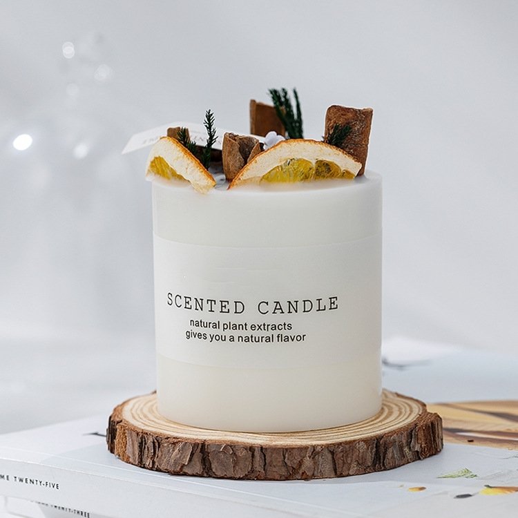 Luxury Soy Wax Birthday Christmas Valentines Day Christmas Holiday Wedding Scented Candle Gift Candle with Dried Flowers