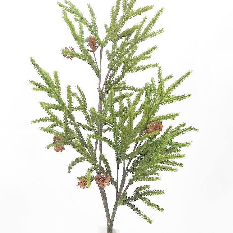 99cm Single Branch Norfolk Pine PE Dried Flowers and Plants Home Decor for Christmas Decoration
