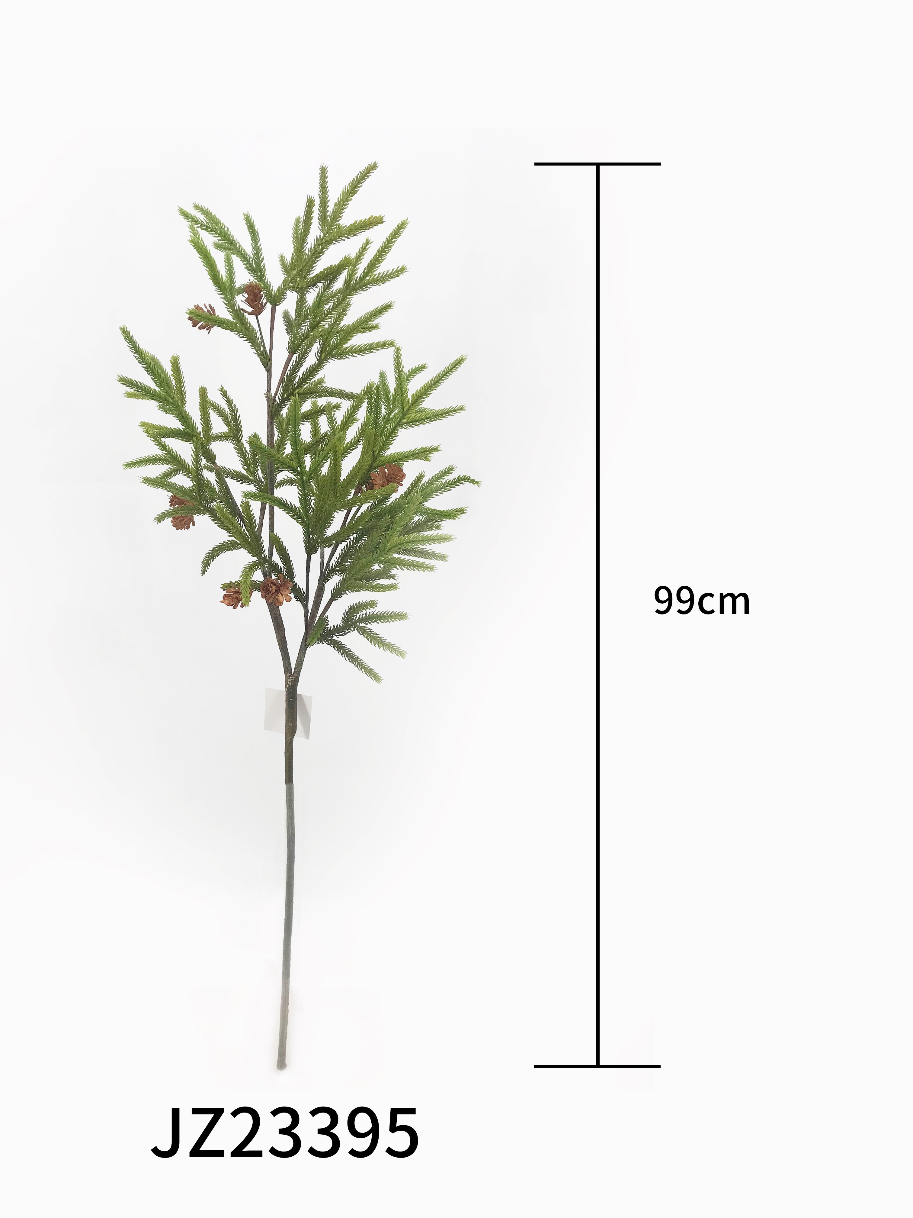 99cm Single Branch Norfolk Pine PE Dried Flowers and Plants Home Decor for Christmas Decoration