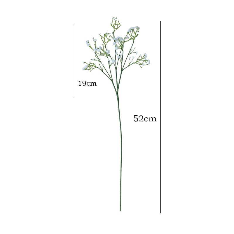 Gymsophila Simulation Flower Wedding Decoration Hand-held Plastic Single 3-fork Hand-feel Soft Glue bouquet babysbreath