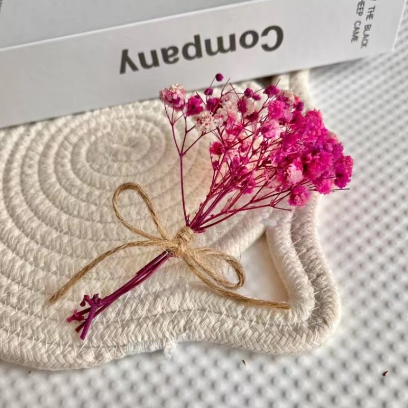 Mini DIY Eucalyptus and Rose Bouquet for Christmas Graduation Decorations Shooting Props Gift Box Card Decor
