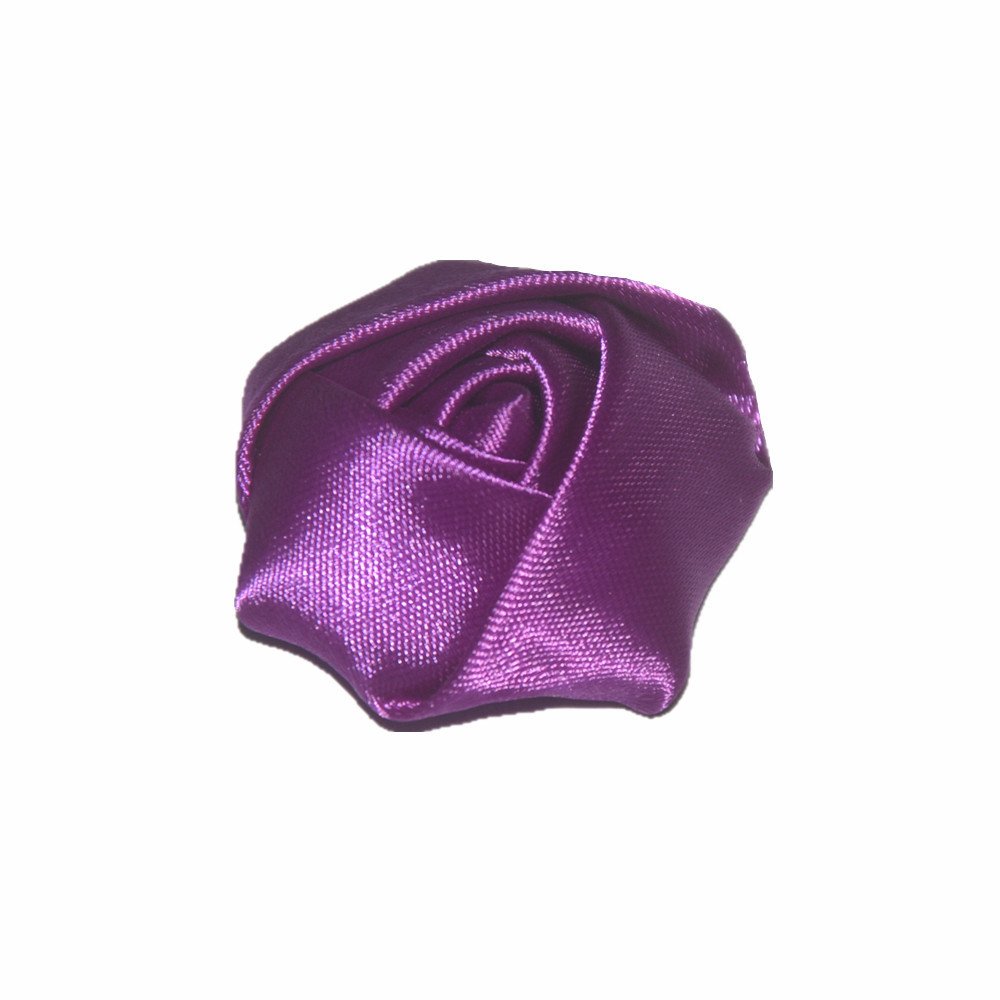 4cm Satin Ribbon Rose Flower Silk Fabric Flower Handmade DIY Wedding Bouquet Flower Hair Cloth Accessories 40 Colors A178