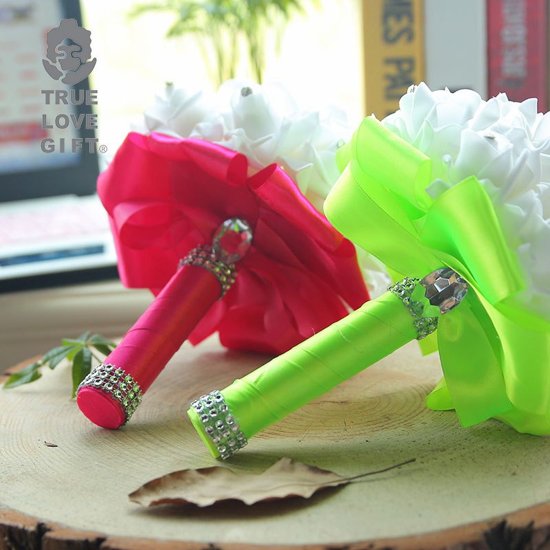 Wedding Bouquet Bride Holding Flower wedding favors Rose Wedding Simulation bouquet de mariage