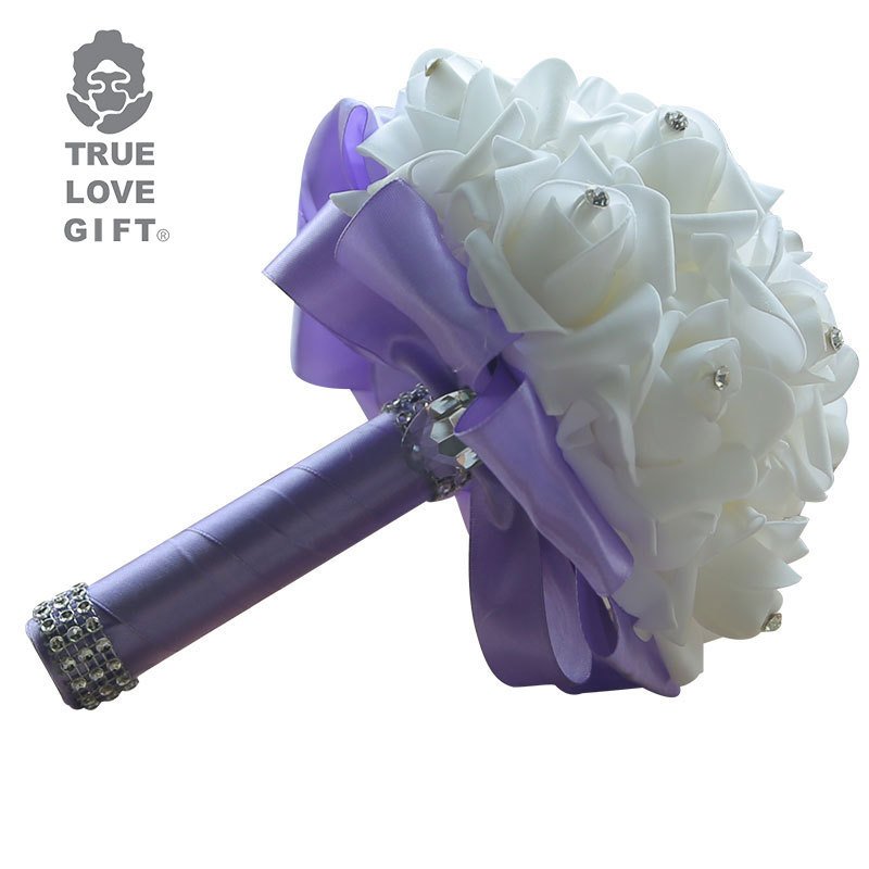 Wedding Bouquet Bride Holding Flower wedding favors Rose Wedding Simulation bouquet de mariage