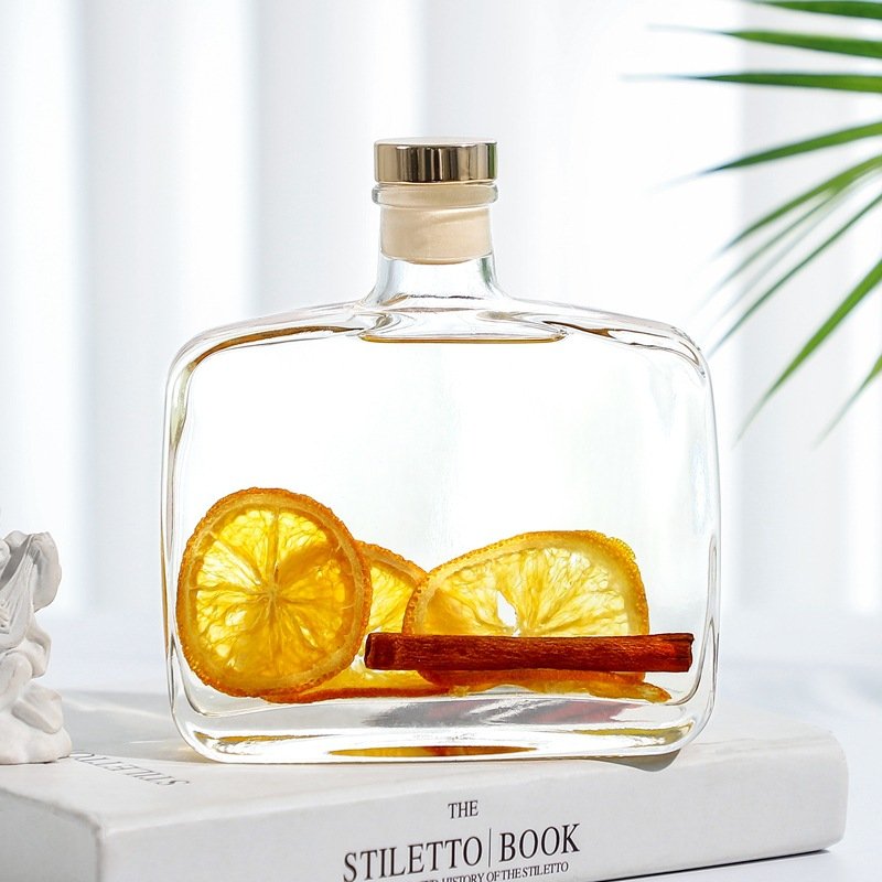 Non-fire Aromatherapy Home bedroom living room air fresh Glass with dried flowers and hay gift box fragrance aroma diffuser