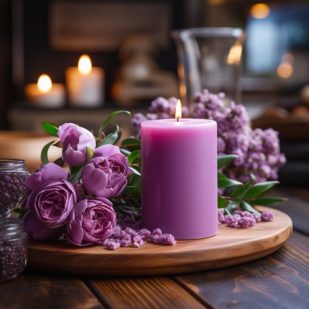 wholesale tin can dried flower scented candles gift set private label