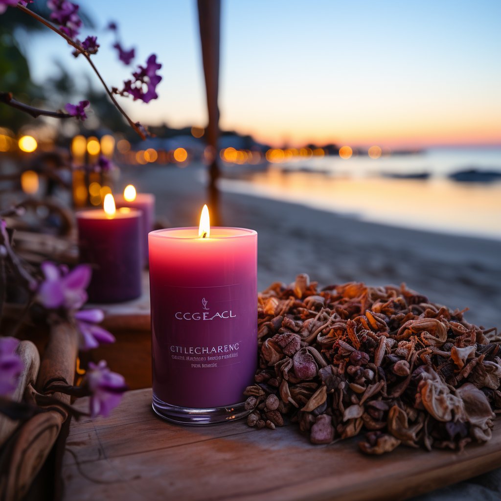 wholesale tin can dried flower scented candles gift set private label