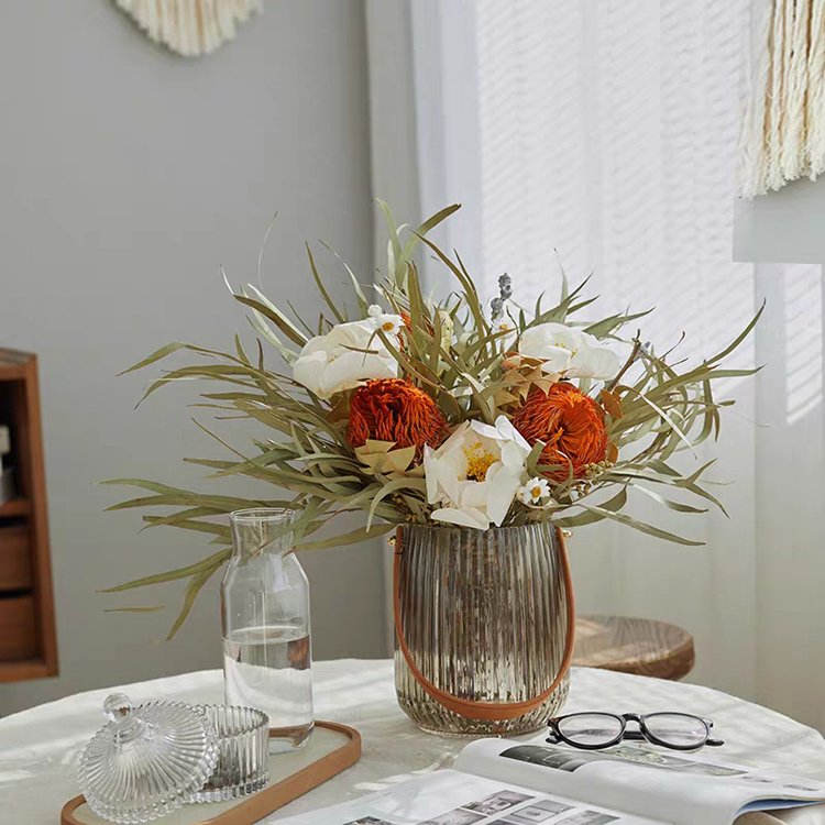 SumFlora Beautiful Colors Dry Flowers Dried Banksia for home decoration