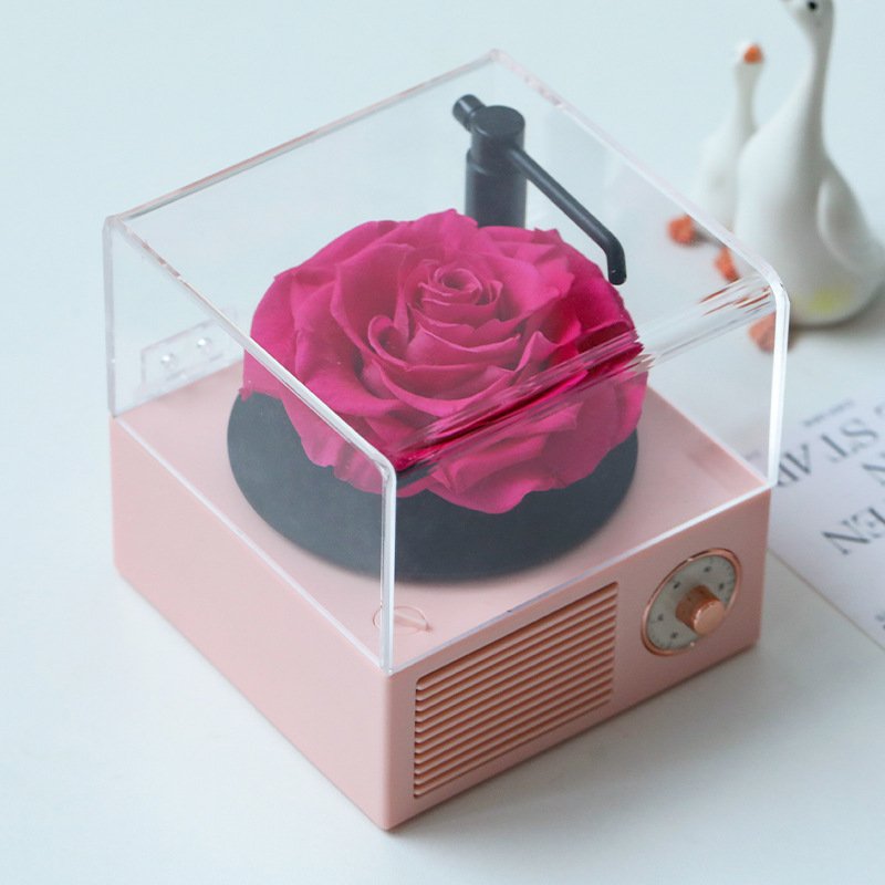 preserved red rose flowers preserved fresh rose speaker music box preserved roses flower
