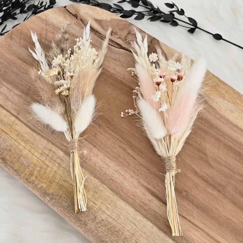 Wholesale Natural Dried Flowers Bouquets Mini Dried Crochet Flower Bouquet Decoration For Gifts