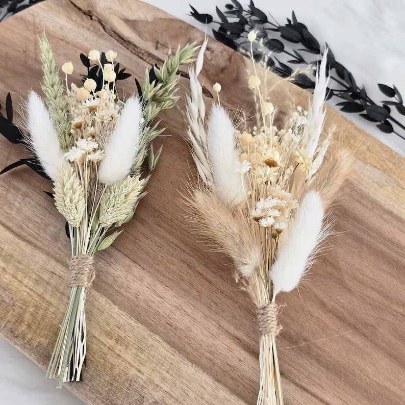Wholesale Natural Dried Flowers Bouquets Mini Dried Crochet Flower Bouquet Decoration For Gifts