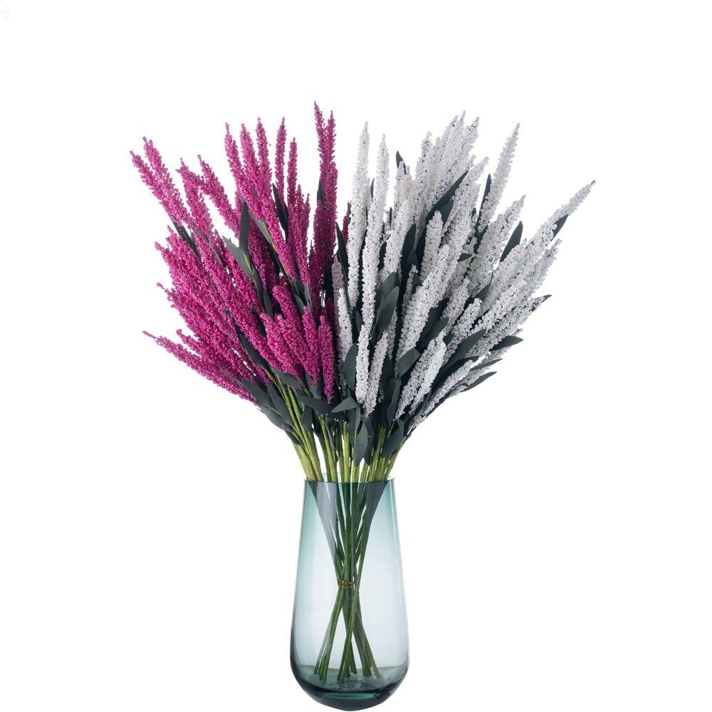 Lavender 64cm Artificial Wedding Flower Wall Decoration Dried Flowers & Plants for Home Outdoor & Party Use