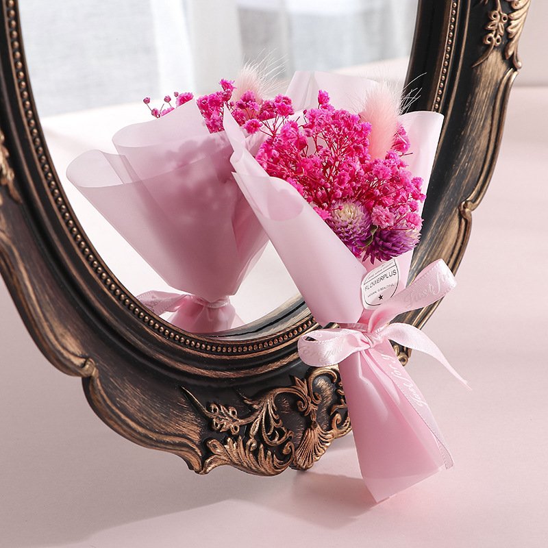 wholesale real plants natural dried flowers mini bouquet gift resin dried flowers decorative dried mini flowers