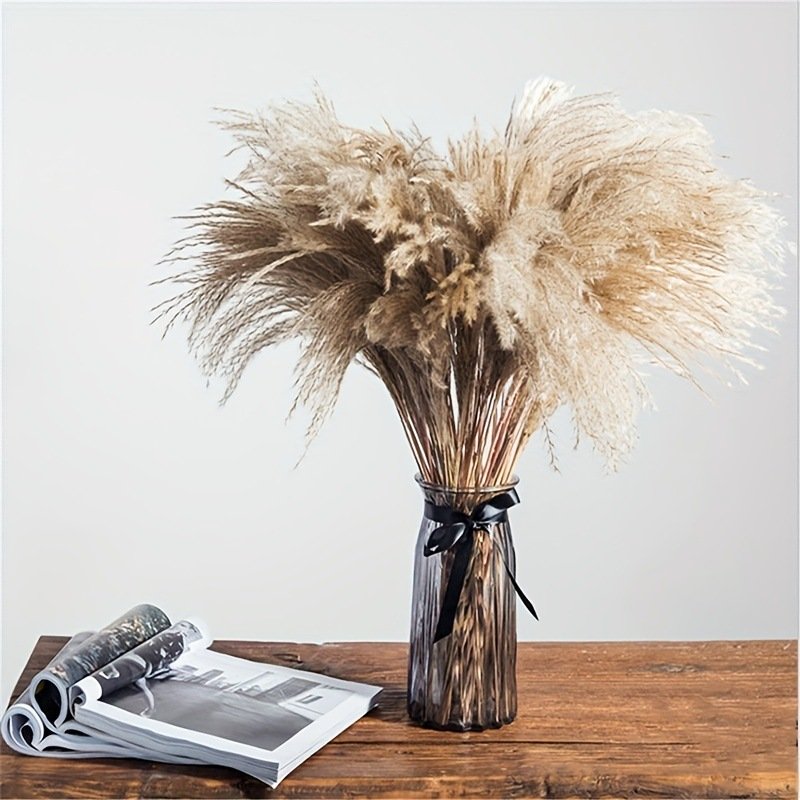 Wholesale 43CM 10pcs Pampas Grass Dry Flower for Vase Home Boho Decor Floral Arrangements Large Pampas Grass