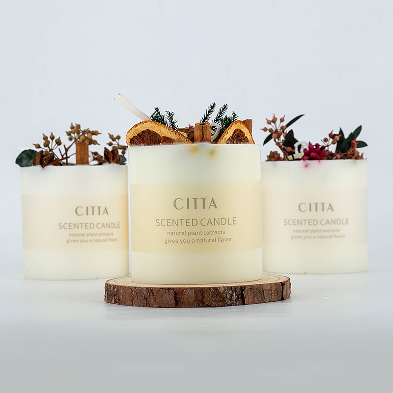 Luxury Aromatherapy Candles Soothe The Nerves And Help Sleep non-Smoking Scented Dried Flowers Candle Home Decoration Gifts Set