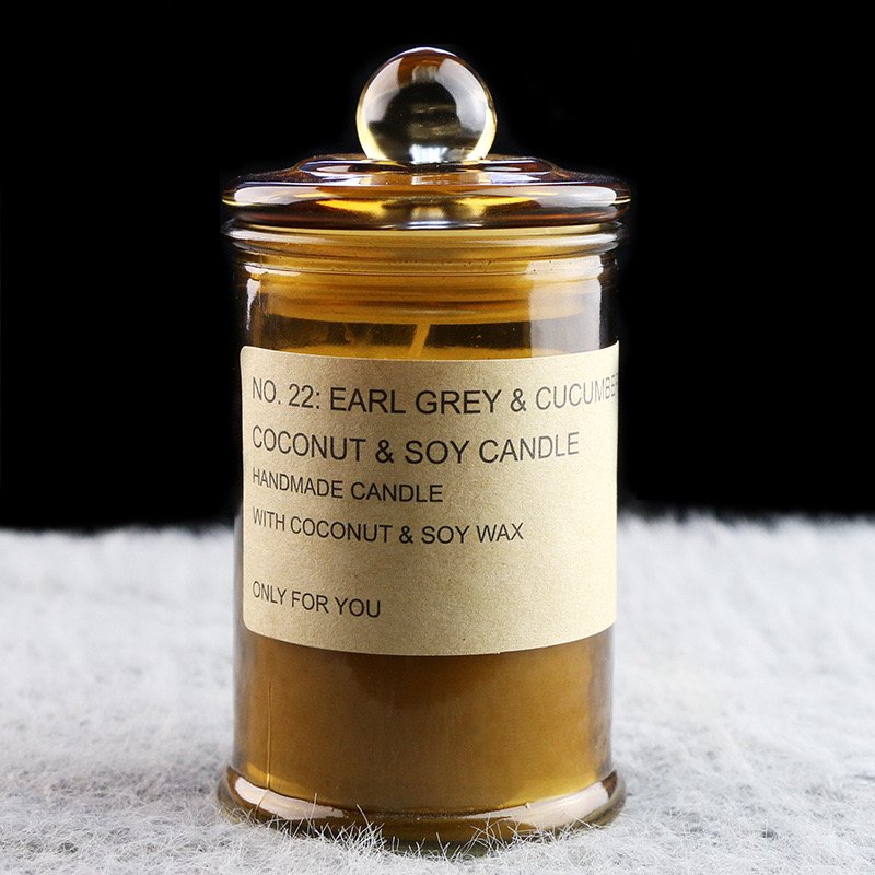New Customised Romantic Fragrance Candle Jar Handmade Tea Cups Scented Candle Jar With Lid