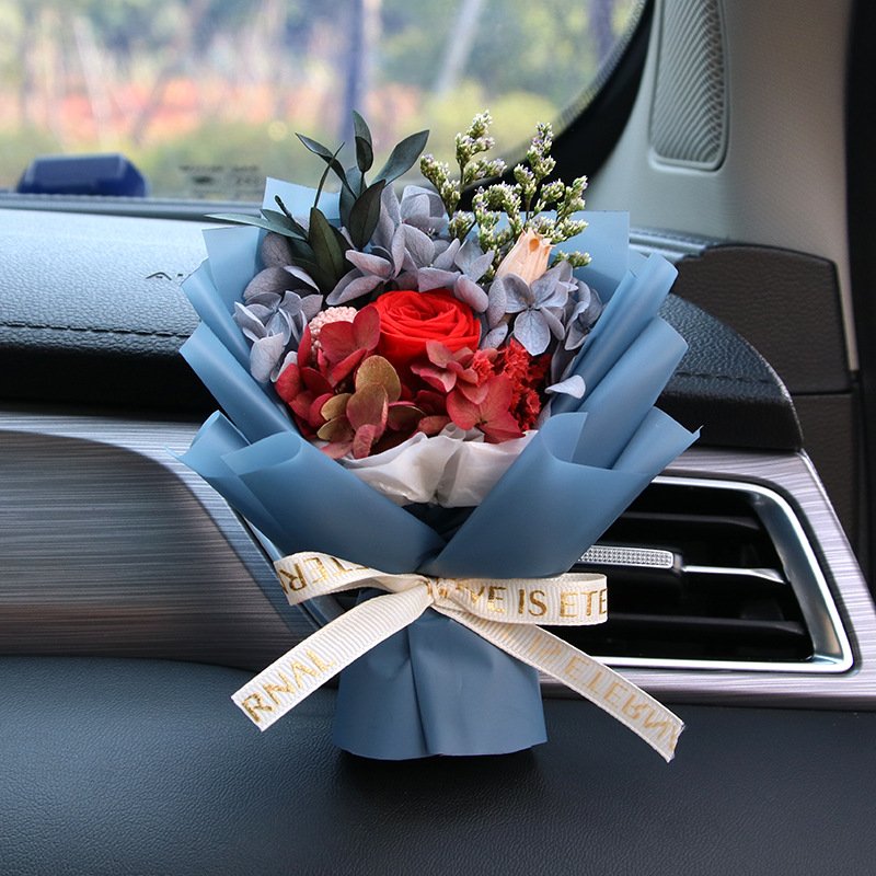 Preserved Decoration flower Dome rose Mothers Day gift box dried flower bouquet real flower girl Valentine's Day gift creative