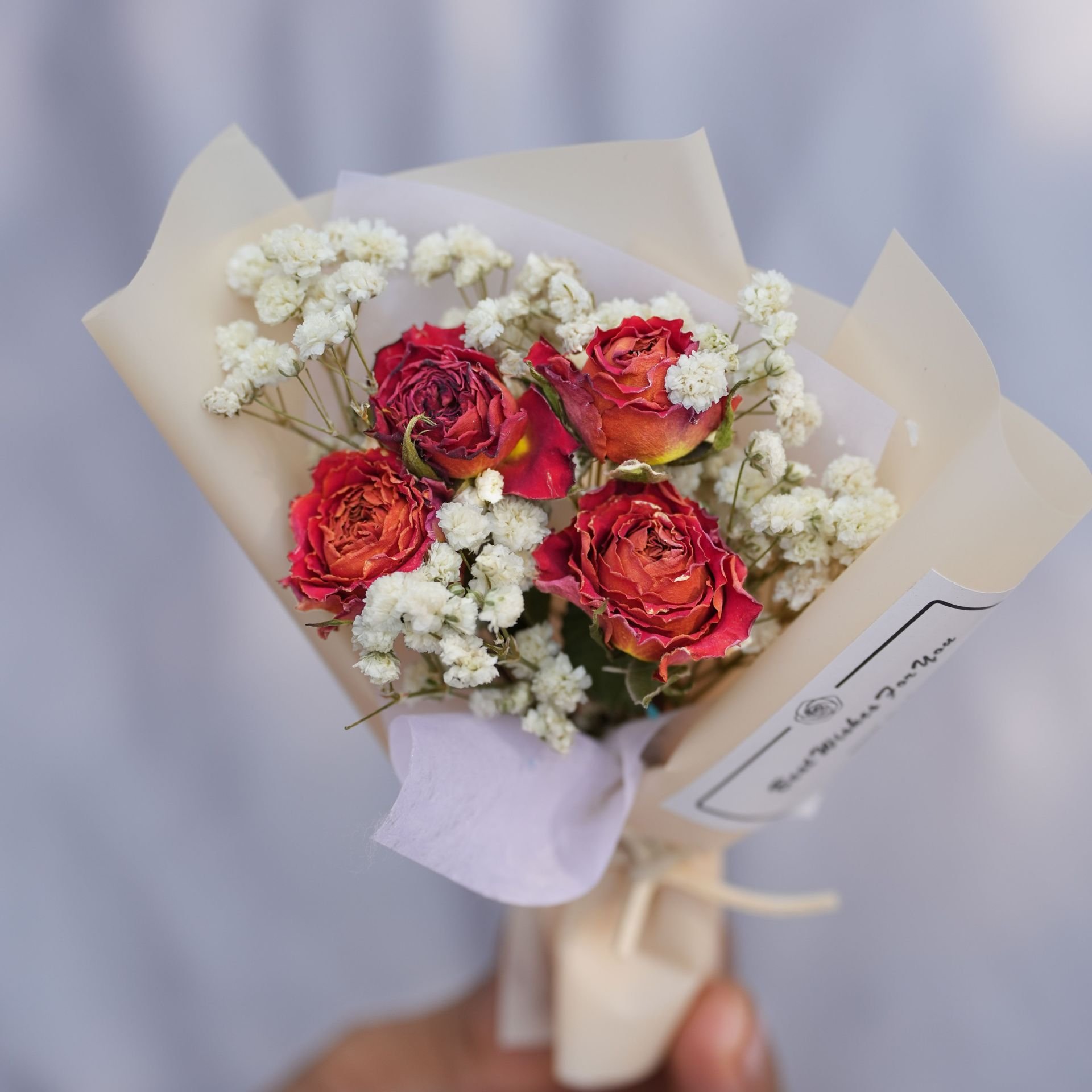 Preserved Decoration flower Dome rose Mothers Day gift box dried flower bouquet real flower girl Valentine's Day gift creative