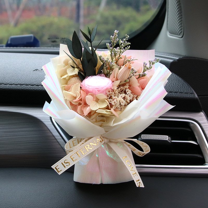Preserved Decoration flower Dome rose Mothers Day gift box dried flower bouquet real flower girl Valentine's Day gift creative