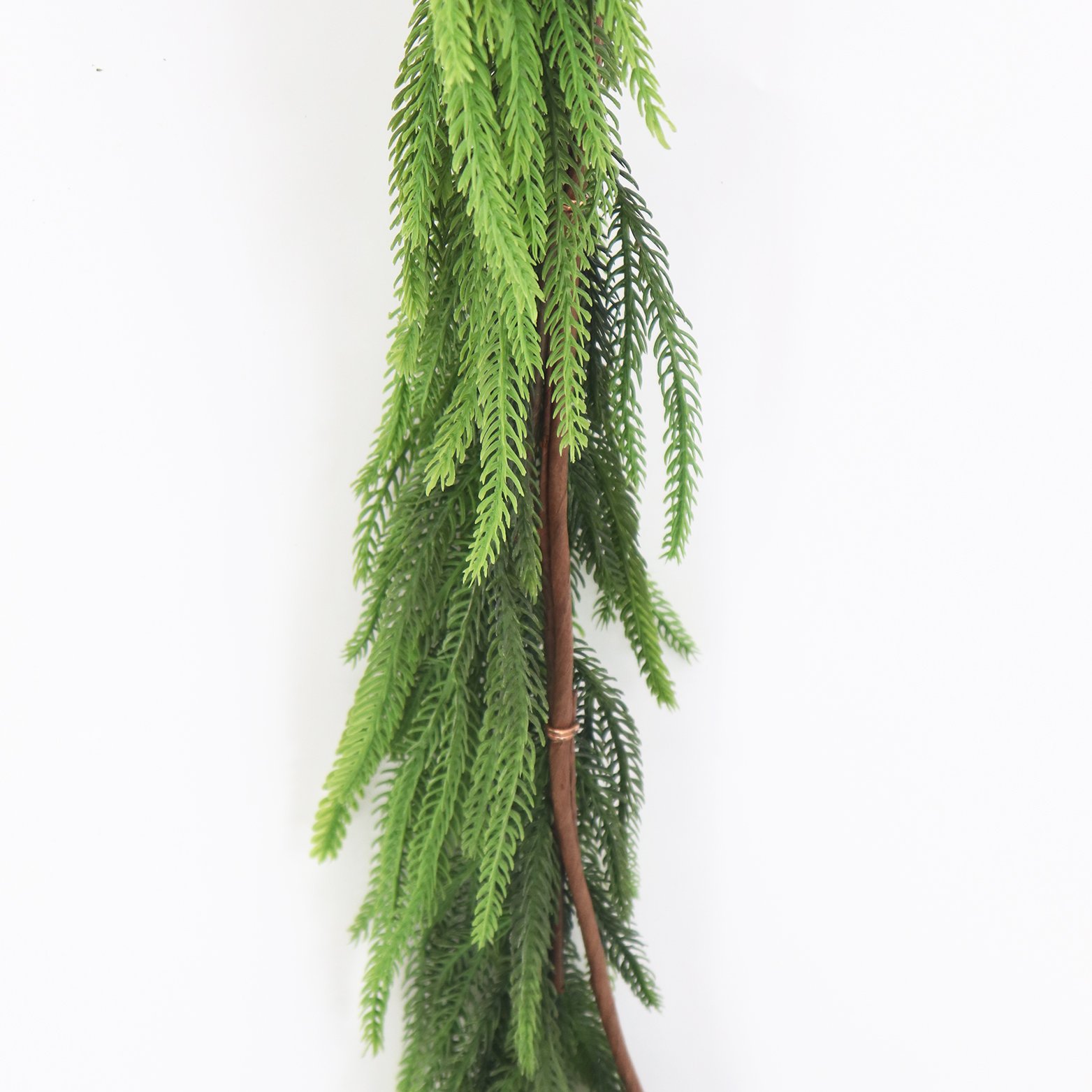 270cm Christmas Cryptomeria Fortunei Vine Wall Hanging Manufacturer Wholesale Green Preserved Plants Flowers Decoration Dried