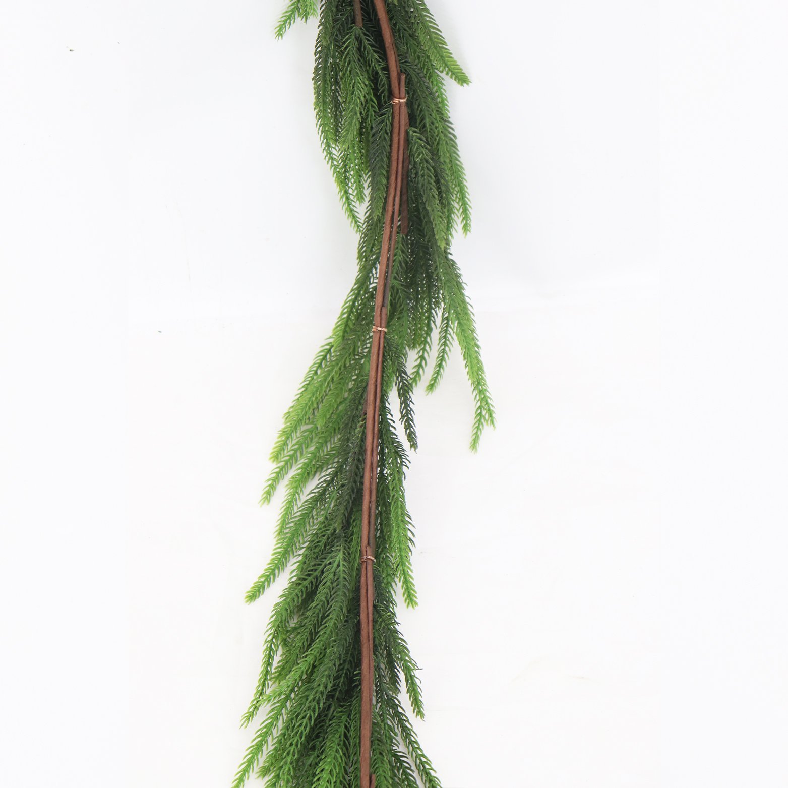 270cm Christmas Cryptomeria Fortunei Vine Wall Hanging Manufacturer Wholesale Green Preserved Plants Flowers Decoration Dried