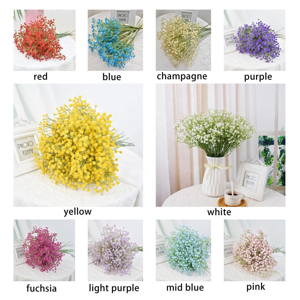 Wholesale Decoration Wedding Preserved Dried Plastic Sky Star Simulation Bouquet Artificial Decorative Flowers Wreaths and Plant