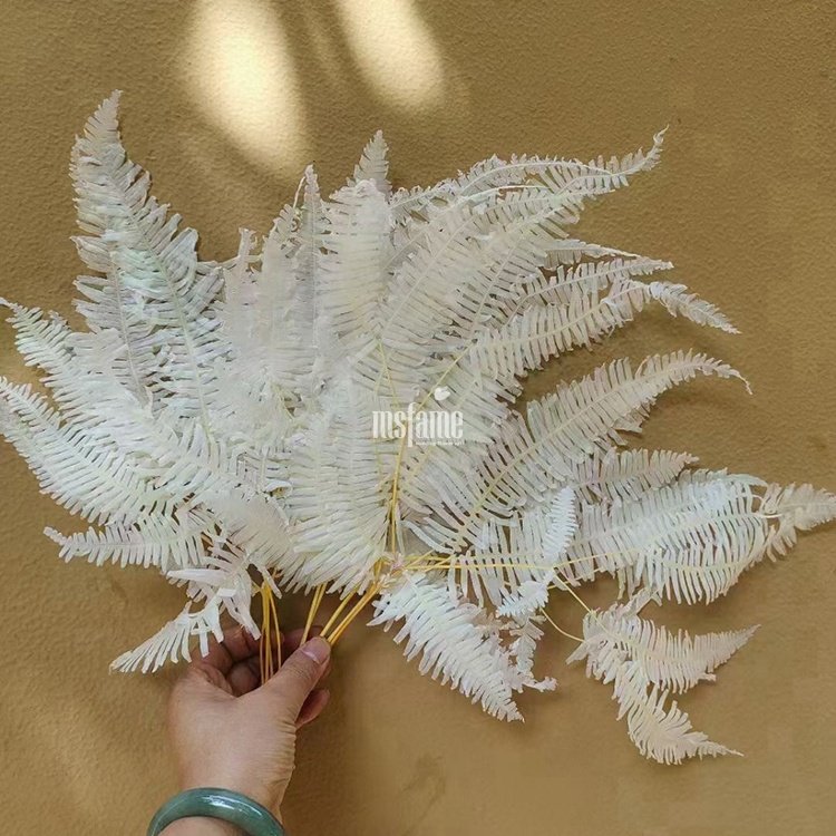 MSFAME Natural Preserved Flowers Arrangement Fern High Quality Hanging Greenery Dried Flowers